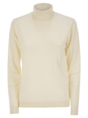 Weekend Max Mara Kiku Turtleneck Sweater In Wool And Silk