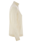 Weekend Max Mara Kiku Turtleneck Sweater In Wool And Silk