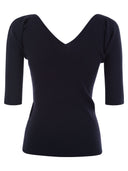 Weekend Max Mara Oceano Canted Viscose V Séter de cuello