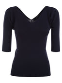 Weekend Max Mara Oceano Canted Viscose V Séter de cuello