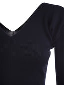 Weekend Max Mara Oceano Canted Viscose V Séter de cuello
