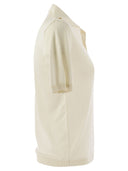 Week-end Max Mara Roncolo Polo en soie et en coton