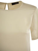 Weekend Max Mara Gilbert Satin And Jersey T Shirt