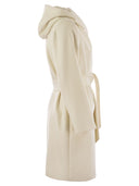 Max Mara Studio Newmang Wool Coat con capucha