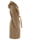 Max Mara Studio Newmang Wool Coat With Hood