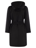 Max Mara Studio Newmang Wool Coat With Hood