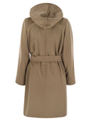 Max Mara Studio Newmang Wool Coat With Hood