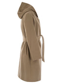 Max Mara Studio Newmang Wool Coat With Hood