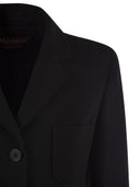 Max Mara Studio Alpino Crop Jacket In Cady