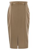 Max Mara Studio Ginseng Wool Pencil Skirt