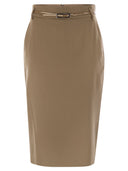 Max Mara Studio Ginseng Wool Pencil Skirt