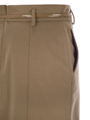 Max Mara Studio Ginseng Wool Pencil Skirt