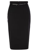 Max Mara Studio Ginseng Wool Pencil Skirt