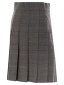 Max Mara Studio Alcuno Pleated Short Skirt In Wool Blend