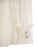 Chemisier de soie max mara studio ubicato avec cravate