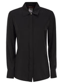 Max Mara Studio Baden Camisa de satén de seda clásica