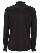 Max Mara Studio Baden Camisa de satén de seda clásica