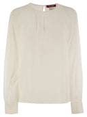 Max Mara Studio Golfo Pure Silk Georgette Blouse