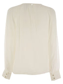 Max Mara Studio Golfo Pure Silk Georgette Blouse