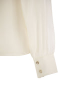 Max Mara Studio Golfo Pure Silk Georgette Blouse