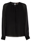 Max Mara Studio Golfo Pure Silk Georgette Blouse