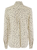 Max Mara Studio Pagine Printed Crepe De Chine Shirt