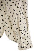Max Mara Studio Pagine Printed Crepe De Chine Shirt