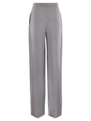 Max Mara Studio Attila Wide Trousers In Enver Satin