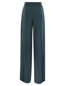 Max Mara Studio Attila Wide Trousers In Enver Satin
