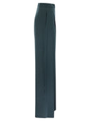 Max Mara Studio Attila Wide Trousers In Enver Satin
