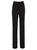 Max Mara Studio Quasar Wool Satin Crepe Trousers