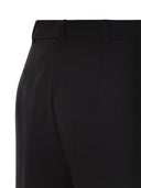Max Mara Studio Quasar Wool Satin Crepe Trousers