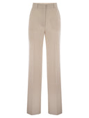 Max Mara Studio Quasar Wool Satin Crepe裤子