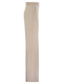 Max Mara Studio Quasar Wool Satin Crepe裤子