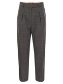 Spodnie marchewkowe Max Mara Studio Guelfi w mieszance wełny