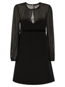 Max Mara Studio Jader Sandlé And Silk Georgette Minidress