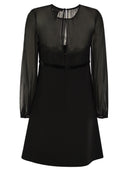Max Mara Studio Jader Sandlé And Silk Georgette Minidress