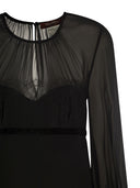 Max Mara Studio Jader Sandlé And Silk Georgette Minidress