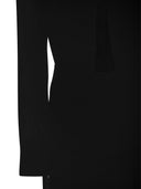 Max Mara Studio Baia Long Dress In Shaved Velvet