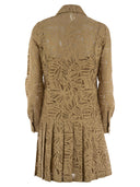 Max Mara Studio Education Floral Lace Chemise Dress