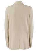 Max Mara Studio Titania Viscose Blend Double Breasted Blazer