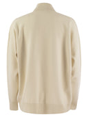 Max Mara Studio Teorema Viscose Knit Bomber Jacket