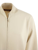 Max Mara Studio Teorema Viscose Knit Bomber Jacket