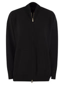 Max Mara Studio Teorema Viscose Knit Bomber Jacket