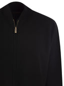 Max Mara Studio Teorema Viscose Knit Bomber Jacket