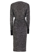 فستان من نسيج الفيسكوز من Max Mara Studio Opzione مع ترتر