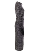 فستان من نسيج الفيسكوز من Max Mara Studio Opzione مع ترتر