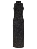MAX Mara Studio Berlina Vestido largo en hilo de viscosa con lentejuelas