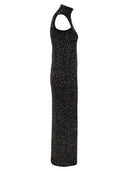MAX Mara Studio Berlina Vestido largo en hilo de viscosa con lentejuelas