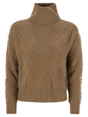 Max Mara Studio Panino Argyle Cashmere Blend Sweater